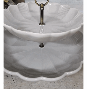 Etagere aus Keramik im Blumen Dekor
