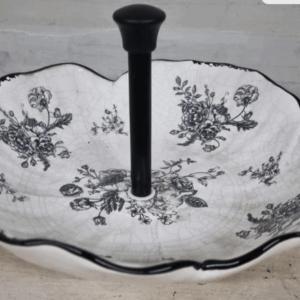 Handgefertigte Servierschale aus Keramik im nostalgischen Design, ein Unikat