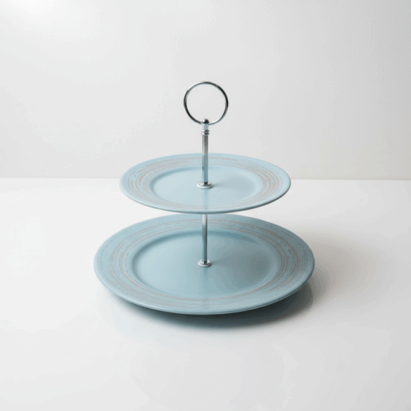 Handgefertigte 2-stöckige Etagere, für Liebhaber des Cottage-Design – Bild 3