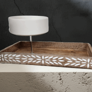 Für Liebhaber des skandinavischen Design, handgefertigte 2-stöckige Etagere