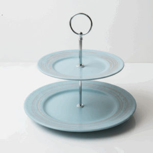 Handgefertigte 2-stöckige Etagere, für Liebhaber des Cottage-Design
