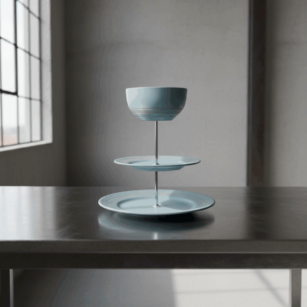 Für Liebhaber des Landhaus Designs, Handgefertigte 3-stöckige Etagere – Bild 5
