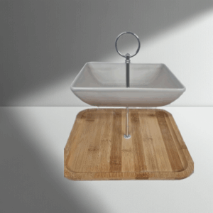 Handgemachte 2-stöckige Etagere im Landhaus-Style für Design-Liebhaber