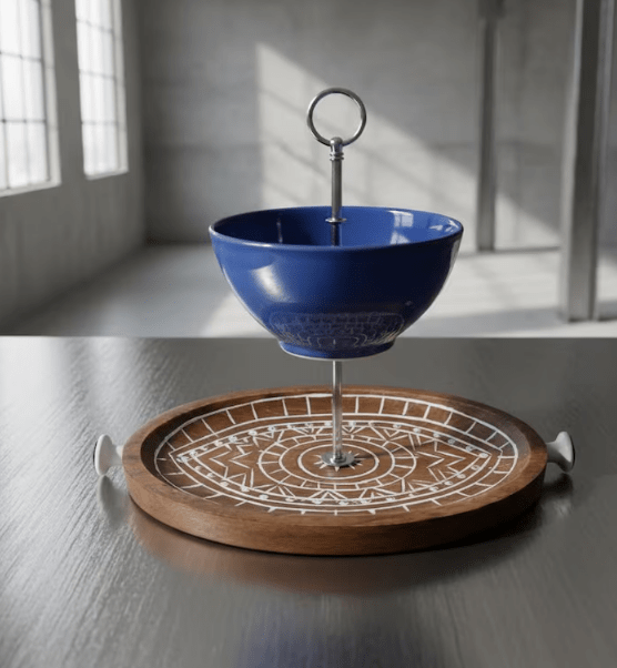 2-stöckige Etagere, Funktion und Natürlichkeit, Mehndi-Design