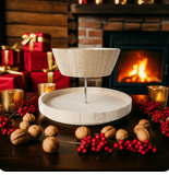 Holz, rustikale Dekoration, diese Etagere vereint Funktionalität & Ästhetik