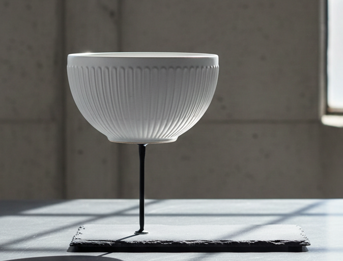 Cottage Style, Handgefertigte 2-stöckige Etagere, Materialmix aus Keramik und Schiefer