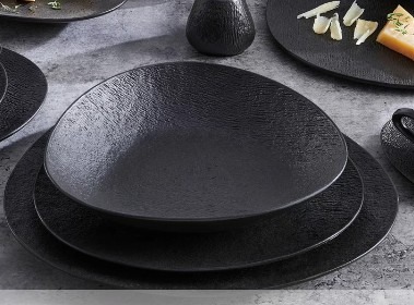 Ovale Teller – modern, edel & perfekt für Obst und Gebäck, schwarz