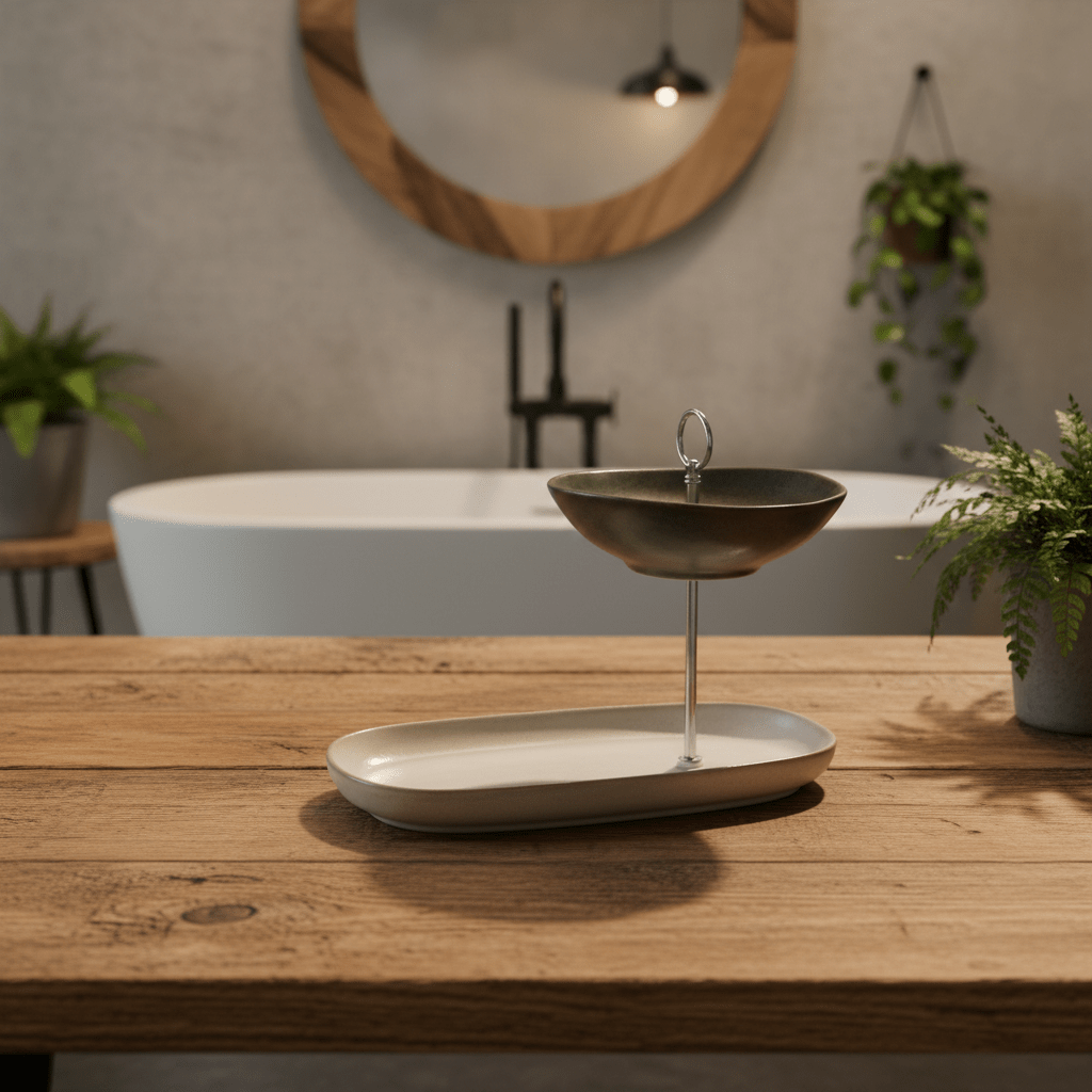 Etagere, Highlight für Liebhaber, gemütliches Badezimmer