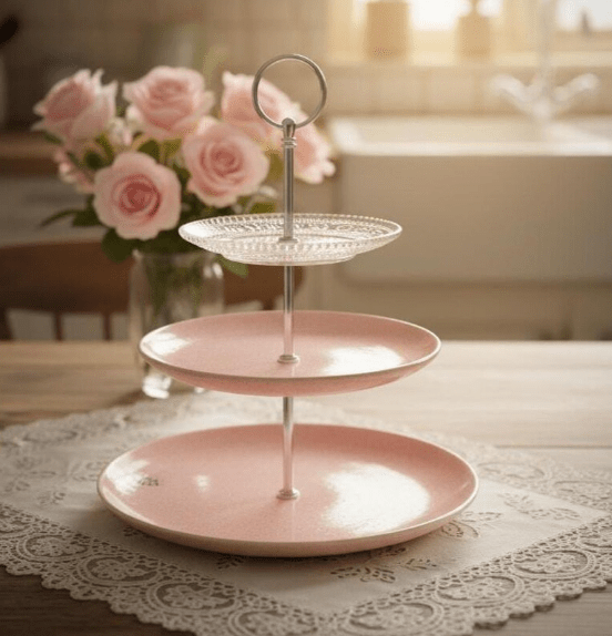 Romantik pur! 3-stöckige Etagere, handgefertigt, ein Einzelstück