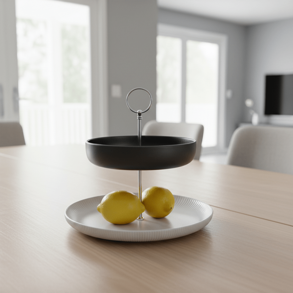 Etagere aus Keramik, viel Platz zum Servieren
